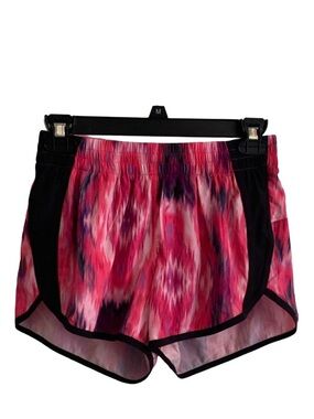EXP CORE Women’s Athletic Shorts Pink Purple White Pattern Black Trim Size: XS